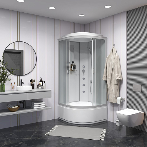 Душевая кабина Niagara Classic NG-2307-14G (800х800х2150) высокий поддон (40см) стекло матовое 23071424G Душевая кабина Niagara Classic NG-2307-14G (800х800х2150) высокий поддон (40см) стекло матовое 23071424G