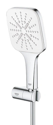 Душевой гарнитур GROHE Rainshower SmartActive 130 Cube, 3 вида струй, белая луна (26588LS0) Душевой гарнитур GROHE Rainshower SmartActive 130 Cube, 3 вида струй, белая луна (26588LS0)