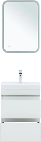 Тумба под раковину Aquanet Нота New 50 белый глянец 00335416 подвесная Тумба под раковину Aquanet Нота New 50 белый глянец 00335416 подвесная