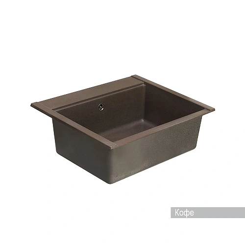 Кухонная мойка Aquaton Делия 60 1A715232LD280 из литого мрамора, прямоугольная, кофе Кухонная мойка Aquaton Делия 60 1A715232LD280 из литого мрамора, прямоугольная, кофе