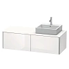 Тумба под раковину Duravit XSquare XS4903R2222 140 см белая глянцевый Тумба под раковину Duravit XSquare XS4903R2222 140 см белая глянцевый