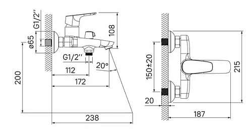 Смеситель для ванны IDDIS Zodiac (ZODSB02i02WA) Смеситель для ванны IDDIS Zodiac (ZODSB02i02WA)