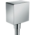Шланговое подключение Hansgrohe FixFit Square с клапаном обратного тока 26455000 Шланговое подключение Hansgrohe FixFit Square с клапаном обратного тока 26455000