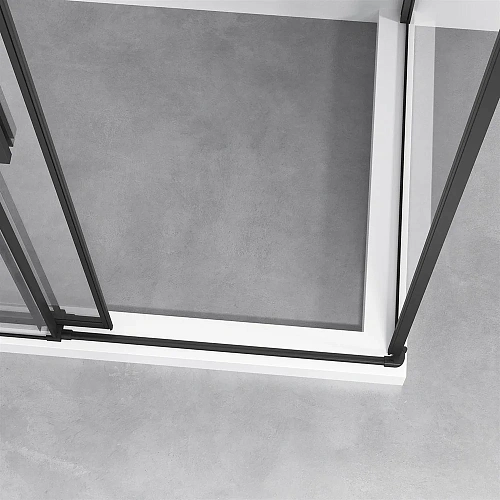 Душевой уголок Slim-N VSR-4SN8011CLB, 1100x800, черный, стекло прозрачное Душевой уголок Slim-N VSR-4SN8011CLB, 1100x800, черный, стекло прозрачное