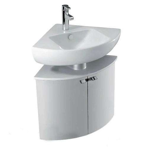 Комплект мебели 50 см Jacob Delafon Odeon Up , белый блестящий, с подсветкой, установка в угол, подв E4710-00+EB870-NF+EB864-G1C Комплект мебели 50 см Jacob Delafon Odeon Up , белый блестящий, с подсветкой, установка в угол, подв E4710-00+EB870-NF+EB864-G1C