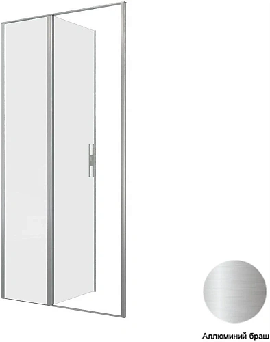 Душевая дверь Allen Brau Priority 100 3.31029.BA серебро браш Душевая дверь Allen Brau Priority 100 3.31029.BA серебро браш