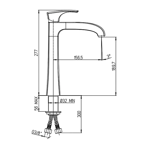 Смеситель для раковины Paini Lady 89BY205LLL Смеситель для раковины Paini Lady 89BY205LLL