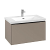 Картинка анонса товара «тумба под раковину villeroy &amp; boch subway 3.0 taupe / taupe c57301vm»