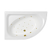 Акриловая ванна WHITECROSS Aquarella 170x110 левая &quot;RELAX&quot; золото 0108.170110.100.RELAX.GL
