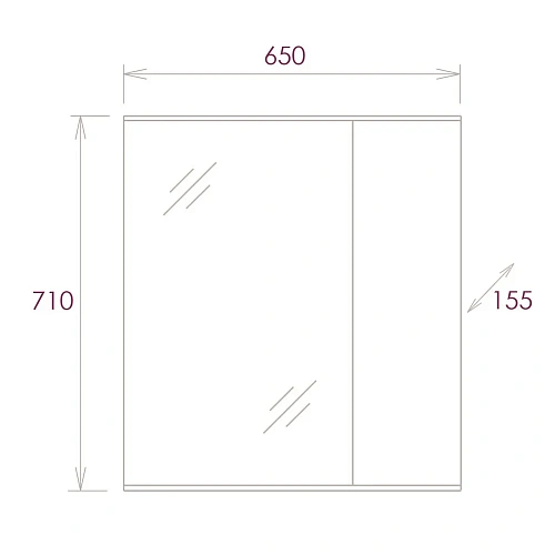 Зеркальный шкаф Onika МАРБЛ 65.00 мрамор/камень бетонный У 206545 Зеркальный шкаф Onika МАРБЛ 65.00 мрамор/камень бетонный У 206545