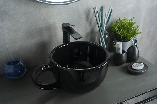 Раковина Gid Nc9077 52230 накладная черная глянцевая 40x30x18 Раковина Gid Nc9077 52230 накладная черная глянцевая 40x30x18