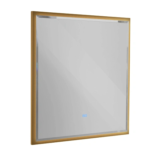 Зеркало CEZARES INTERNI 800x900 CZR-SPC-INT-800-900-LED-TCH-WARM-BORO с подсветкой, сенсорном и подогревом, брашированное золото Зеркало CEZARES INTERNI 800x900 CZR-SPC-INT-800-900-LED-TCH-WARM-BORO с подсветкой, сенсорном и подогревом, брашированное золото
