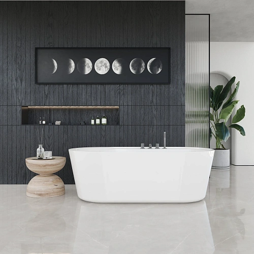 Ванна отдельностоящая AQUAme AQM3505GW-R белый Ванна отдельностоящая AQUAme AQM3505GW-R белый