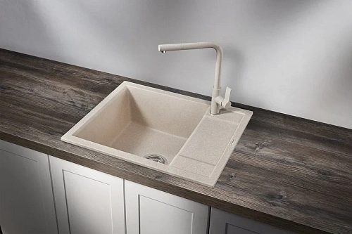 Кухонная мойка Granula 6002, ПИРИТ, кварц 600х500 Кухонная мойка Granula 6002, ПИРИТ, кварц 600х500