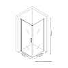 Душевой уголок BERGES LEGOS LS-1 800х900 061031 Душевой уголок BERGES LEGOS LS-1 800х900 061031