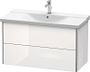 Картинка анонса товара «тумба под раковину duravit xsquare xs418202222 подвесная 101 см белая глянцевый»