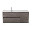Картинка анонса товара «тумба под раковину belbagno kraft-1000-2c-1a-so-cg-l cemento grigio подвесная 1000x460»