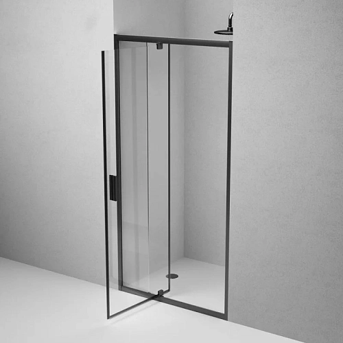 Душевая дверь AM.PM Gem W90G-100-1P-BT 100x195, черный, стекло прозрачное Душевая дверь AM.PM Gem W90G-100-1P-BT 100x195, черный, стекло прозрачное