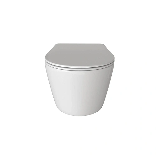 Унитаз подвесной GROSSMAN GR-4459S 495x365x360 белый безободковый с тонкой крышкой Унитаз подвесной GROSSMAN GR-4459S 495x365x360 белый безободковый с тонкой крышкой