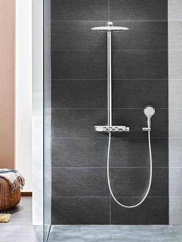 Душевая система GROHE Rainshower SmartControl 360 DUO с термостатическим смесителем для настенного м 26250000 Душевая система GROHE Rainshower SmartControl 360 DUO с термостатическим смесителем для настенного м 26250000