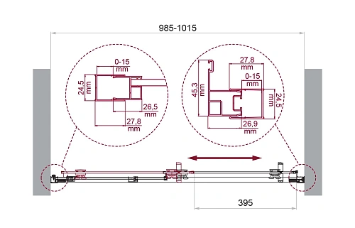 Душевая дверь BelBagno LUCE-BF-1-100-C-ORO 100 см, профиль золото, стекло прозрачное Душевая дверь BelBagno LUCE-BF-1-100-C-ORO 100 см, профиль золото, стекло прозрачное