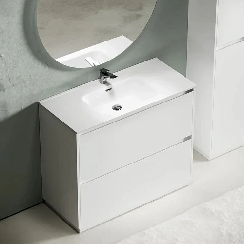 Тумба под раковину Sancos Libra Floor LB100FW напольная, 990х450х840 белый глянец Тумба под раковину Sancos Libra Floor LB100FW напольная, 990х450х840 белый глянец