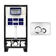 Картинка анонса товара «инсталляция для унитаза bettoserb sava free standing sfs40006463 с клавишей смыва duo хром матовый/хром»
