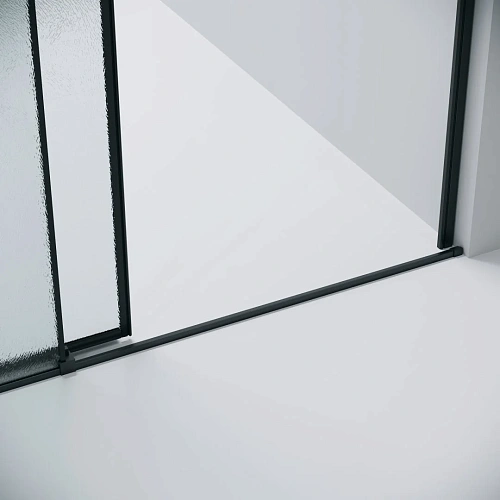 Душевая дверь GROSSMAN Galaxy 100.K33.01.100.21.02 (100x195) черный матовый, стекло шиншилла Душевая дверь GROSSMAN Galaxy 100.K33.01.100.21.02 (100x195) черный матовый, стекло шиншилла