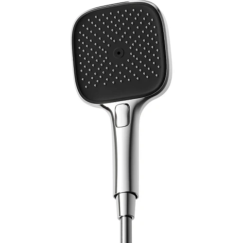 Душевая лейка Sancos Nok square SC6002CH-B 125x125 мм, 3 режима, хром/черный матовый Душевая лейка Sancos Nok square SC6002CH-B 125x125 мм, 3 режима, хром/черный матовый