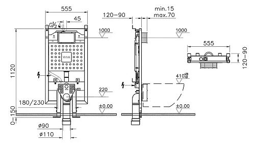 Инсталляция для унитаза Vitra V8 768-5800-01 Инсталляция для унитаза Vitra V8 768-5800-01
