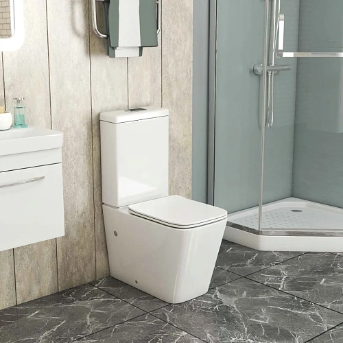 Унитаз напольный GROSSMAN GR-4445S 640x360x830 с тонкой крышкой Унитаз напольный GROSSMAN GR-4445S 640x360x830 с тонкой крышкой