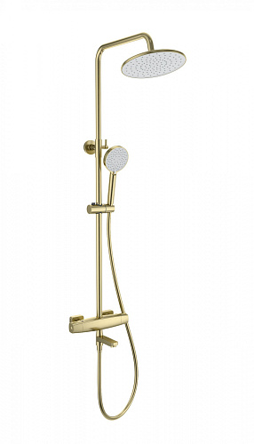 Душевая система Wonzon & Woghand с термостатом, брашированное золото (WW-B3035-A3-BG) Душевая система Wonzon & Woghand с термостатом, брашированное золото (WW-B3035-A3-BG)