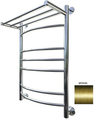 Полотенцесушитель водяной Aquanet Romeo(г2) 800x600 бронза, с верхней полкой 00234540 Полотенцесушитель водяной Aquanet Romeo(г2) 800x600 бронза, с верхней полкой 00234540
