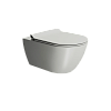 Картинка анонса товара «унитаз подвесной gsi pura безободковый swirlflush серый матовый (881517) без сиденья»
