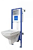 Комплект унитаз с инсталляцией Cersanit CARINA NEW CLEAN ON (S-SET-CARC/LPRO/S-DL/Cm-w)