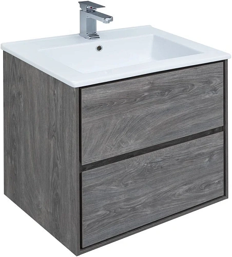 Тумба под раковину Aquanet Милан 65 дуб рошелье 00339966 подвесная Тумба под раковину Aquanet Милан 65 дуб рошелье 00339966 подвесная