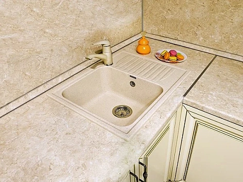 Кухонная мойка GranFest Standart S-645 L беж бежевый Кухонная мойка GranFest Standart S-645 L беж бежевый