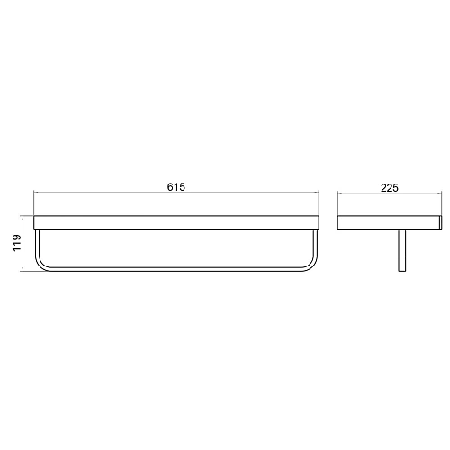 Полотенцедержатель Timo Petruma 15258/00 хром Полотенцедержатель Timo Petruma 15258/00 хром