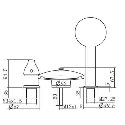Смеситель на борт ванны Aquanet Practic 2 AF111-63B 00216780 Смеситель на борт ванны Aquanet Practic 2 AF111-63B 00216780
