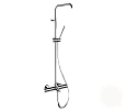 Душевая система Remer Elegance EQ34A7MMSSOFBO термостатическая, белый матовый Душевая система Remer Elegance EQ34A7MMSSOFBO термостатическая, белый матовый