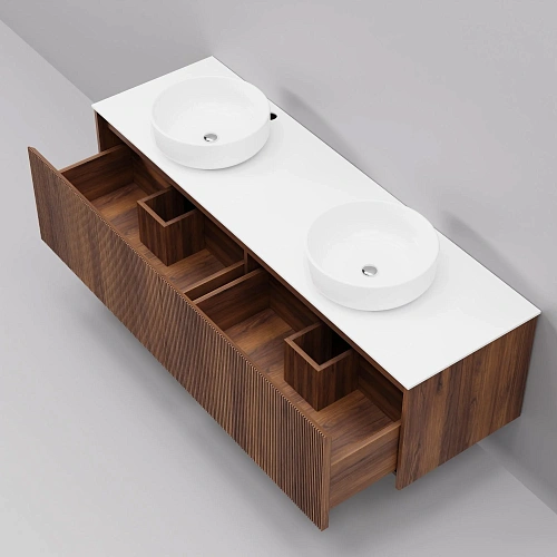 Тумба с раковиной ArtDecco Camilla 150 ACM15W22D300 черный орех Тумба с раковиной ArtDecco Camilla 150 ACM15W22D300 черный орех