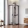 Душевой уголок AM.PM Gem W90G-403-8080-BT 80x80 черный матовый, стекло прозрачное Душевой уголок AM.PM Gem W90G-403-8080-BT 80x80 черный матовый, стекло прозрачное