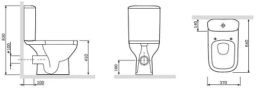 Унитаз напольный AM.PM Like C808607SC компакт с сиденьем микролифт Унитаз напольный AM.PM Like C808607SC компакт с сиденьем микролифт