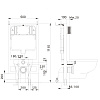 Инсталляция для унитаза Aquatek INS-0000020 , 1130x500x100 мм , с звукоизоляционной прокладкой Инсталляция для унитаза Aquatek INS-0000020 , 1130x500x100 мм , с звукоизоляционной прокладкой