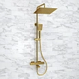 Душевая система WasserKRAFT A199.260.201.BG Thermo с термостатом золото Душевая система WasserKRAFT A199.260.201.BG Thermo с термостатом золото