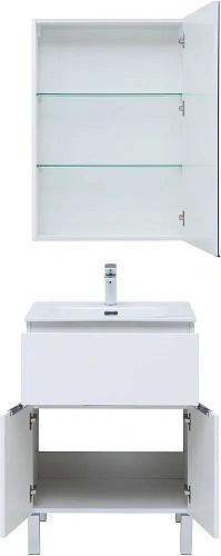 Комплект мебели Aquanet Алвита New 60 1 ящик, 2 дверцы, белый матовый 00274529 Комплект мебели Aquanet Алвита New 60 1 ящик, 2 дверцы, белый матовый 00274529