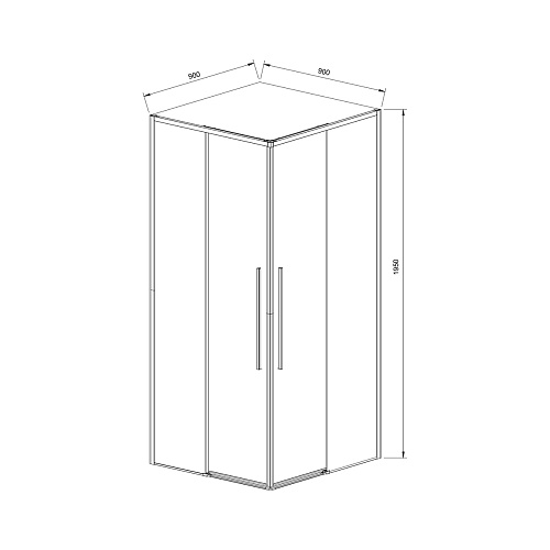 Душевой уголок Vincea Slim-N VSS-4SN900CLGM 900x900 вороненая сталь стекло прозрачное Душевой уголок Vincea Slim-N VSS-4SN900CLGM 900x900 вороненая сталь стекло прозрачное