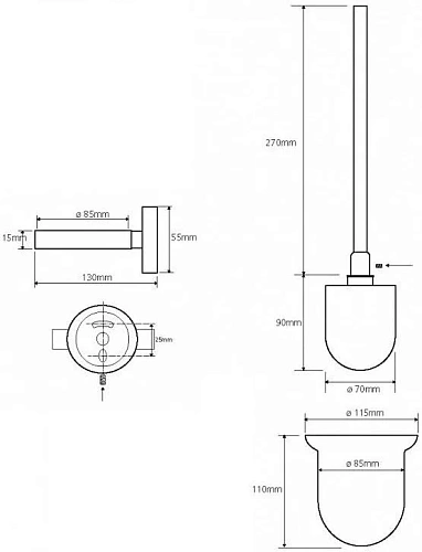 Ершик для унитаза Bemeta NEO 104113019 Ершик для унитаза Bemeta NEO 104113019