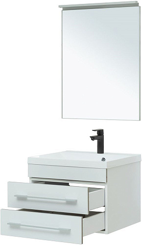 Тумба под раковину Aquanet Верона 58 New белый матовый 00272423 Тумба под раковину Aquanet Верона 58 New белый матовый 00272423