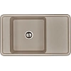 Кухонная мойка Aquaton Беллис 87 1A724832BS250 из литого мрамора, серый шелк Кухонная мойка Aquaton Беллис 87 1A724832BS250 из литого мрамора, серый шелк